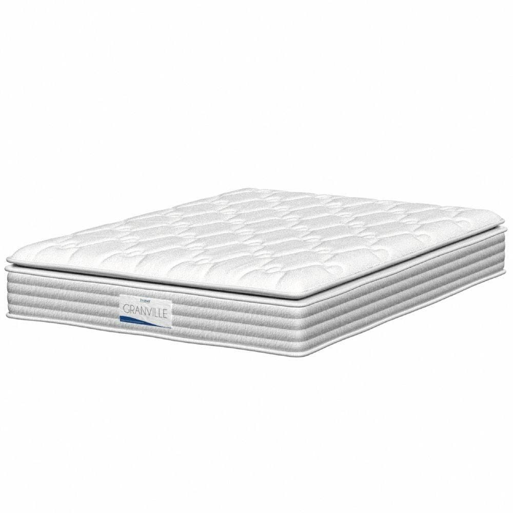 Colchão Casal Molas Ensacadas Granville Com Pillow 138x188x28cm Branco Probel Branco