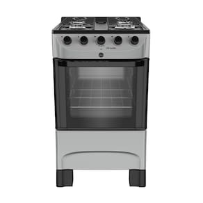 Fogão 4 Bocas a Gás Mueller MFI4BC Mesa de Aço Esmaltado e Acendimento Automático Titânio Bivolt