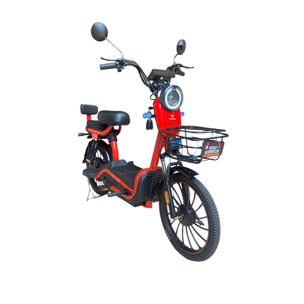 Bicicleta Elétrica Com Pedal Work 500w Sem Cnh Recarregável