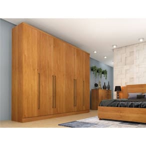 Guarda Roupa Casal 6 Portas e 8 Gavetas Sevilha Tcil – Cinamomo