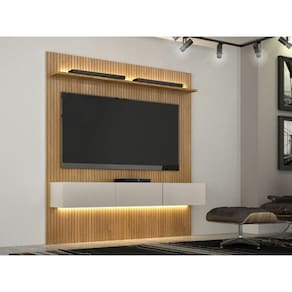 Home Suspenso Curitiba 1.79 70" Com Led - Cinamomo/Off White