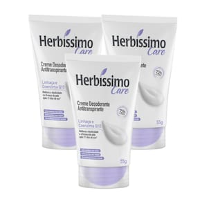 Kit Creme Desodorante Antitranspirante  Linhaca e Coenzima Q10 Bisnaga 55g - 3 unidades