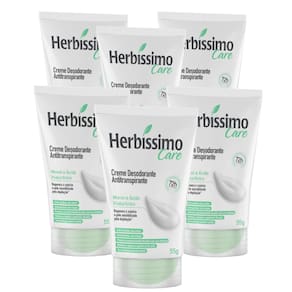 Kit Creme Desodorante Antitranspirante Monoi e Acido Hialuronico Bisnaga 55g - 6 unidades