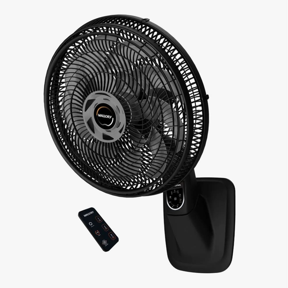Ventilador Parede Mallory Smart Control 40Cm Deâmetro Com Controle Pr-Gr - 220V