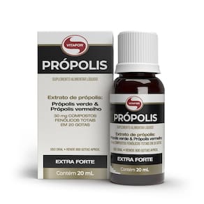 Extrato Própolis Verde e Vermelho Líquido em Gotas (20ml) Vitafor