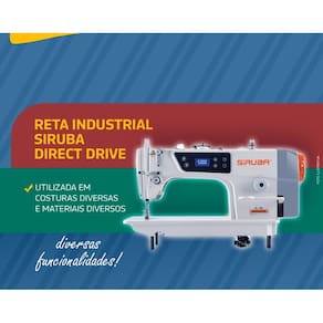 Reta Industrial Siruba +mesa+motor 5500ppm Nova