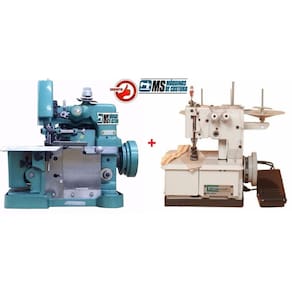Galoneira+ Overloque Semi Industrial Com Motor Acoplado+nfe