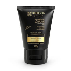 Máscara Bio Extratus Spécialiste Condicionante Colorante Preta 120g