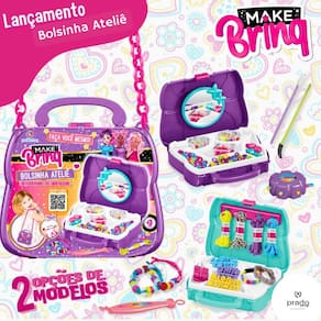 Kit Bolsinha Ateliê Infantil Polibrinq Mk50 (Roxo)