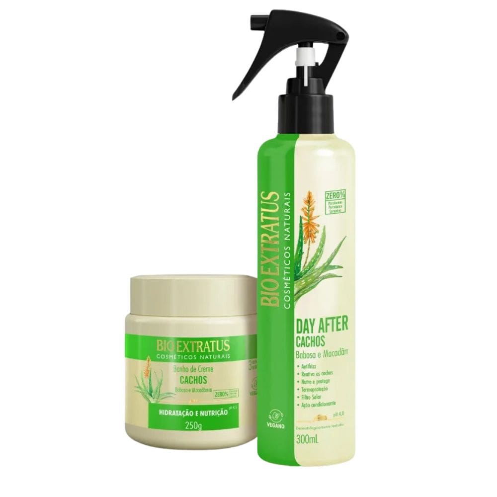 Kit Bio Extratus Cachos Banho de Creme 250mL/g + Day After