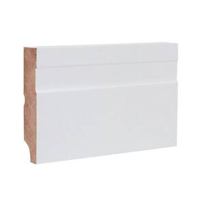 Kit com 6 Rodapé Mdf 15cm X 7cm Suprema Branco