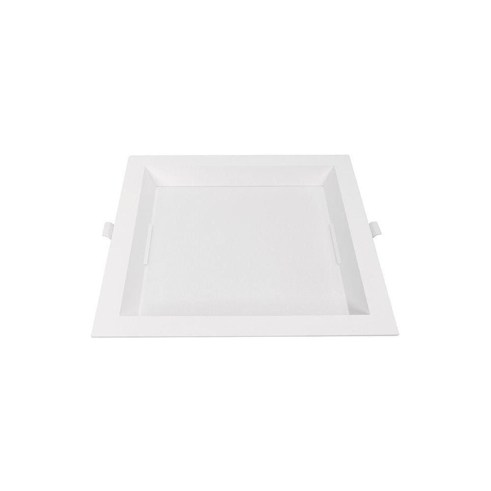 Painel De Led Nordecor Quadrado Kais De Embutir Recuado 18w Bivolt Branco 4000k Luz Neutra 4192