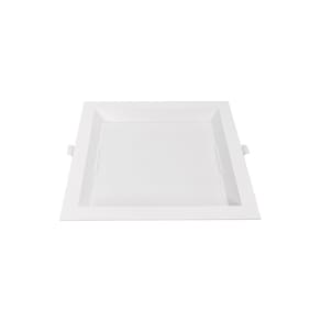 Painel De Led Nordecor Quadrado Kais De Embutir Recuado 18w Bivolt Branco 6500k Luz Branca 4193