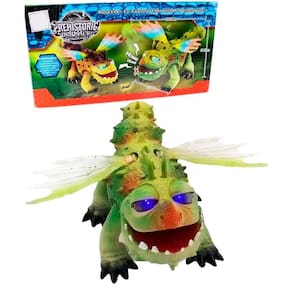 Brinquedo Infantil Dragão Com Luz E Som Movimento Dinossauro