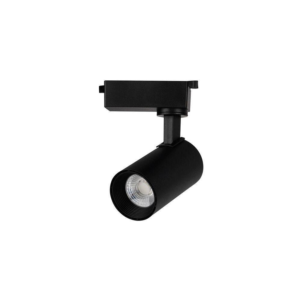 Spot Direcionável Para Trilho Eletrificado Nordecor Nize 7w Bivolt Preto 3000k Luz Amarela 6475