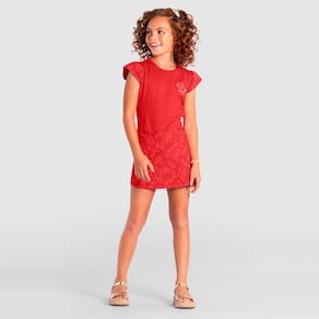 Conjunto infantil menina de borboleta Brandili