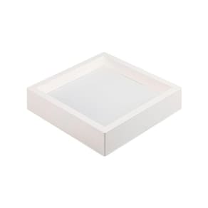 Painel De Led Nordecor Quadrado Kais De Sobrepor Recuado 24w Bivolt Branco 6500k Luz Branca 4251