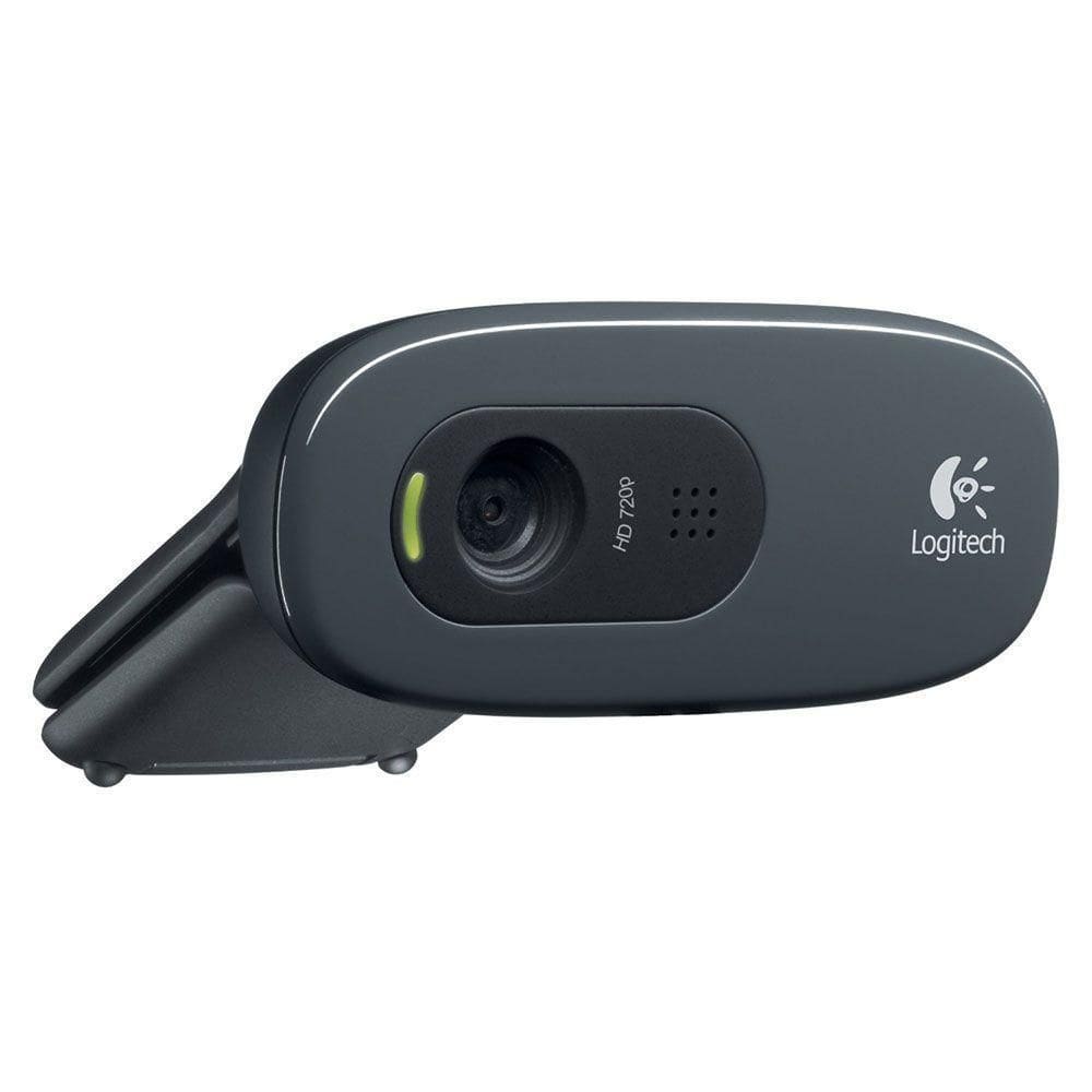 Web Cam Logitech C270 Hd 720p 3 Megapixels Com Microfone Cor Chumbo E Preto