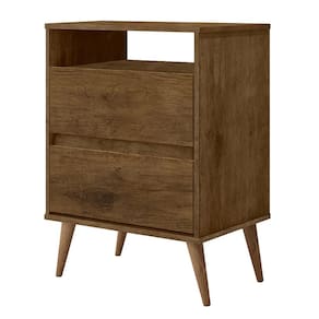 Mesa Cabeceira Lotus 2 Gavetas Nicho Porta Objetos Pés Palito Madeira Decoração Quarto Jequitibá - Lojas RPM