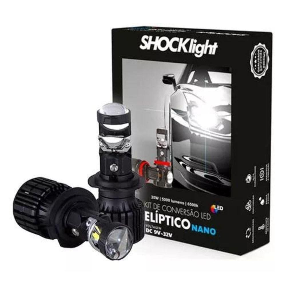 Kit Conversao Led Eliptico H7 Shockligth 6500k 12v 5000lm