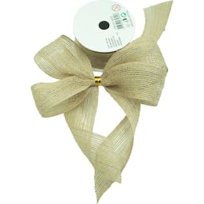 Kit 4 Fita Fibra De Juta Poliéster Sintética Decorativa 4cm