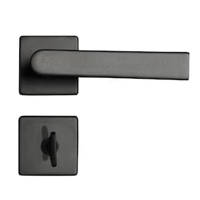 Fechadura Zm Concept 414 Porta Banheiro 40Mm Preta Pado