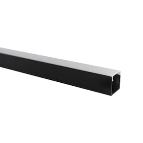 Perfil De Sobrepor Para Fita Led Blumenau Line Easy 23mm Com 2 Metros Preto Fosco