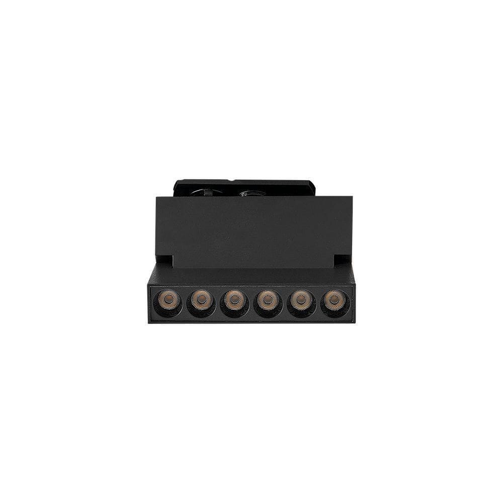 Módulo Led Projetor Para Trilho Nordecor Duli 6w 12cm Alto Irc 90 Bivolt Preto 3000k Luz Amarela 6362