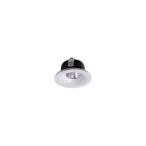 Spot De Embutir Para Móvel Nordecor Elysa Mini Redondo Led 3w Bivolt Branco 3000k Luz Amarela