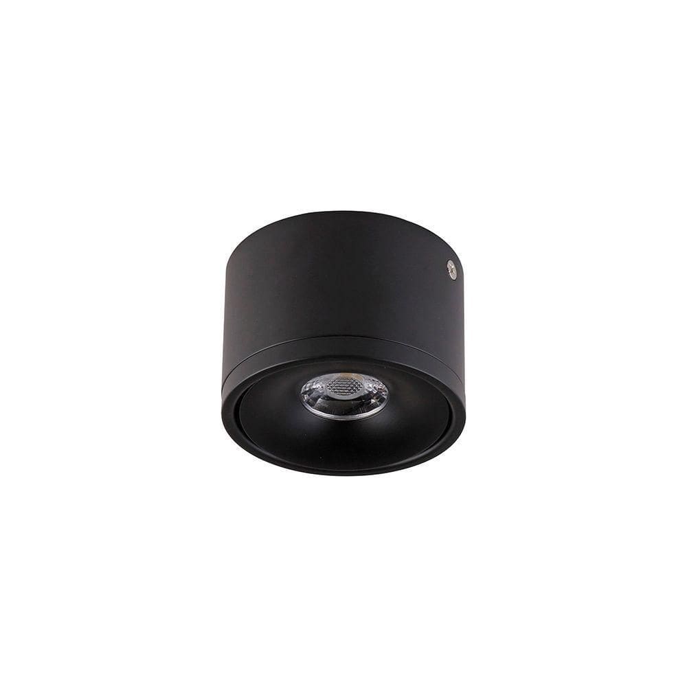 Spot Direcionável De Sobrepor Nordecor Skel Led 7w Bivolt Preto 6317