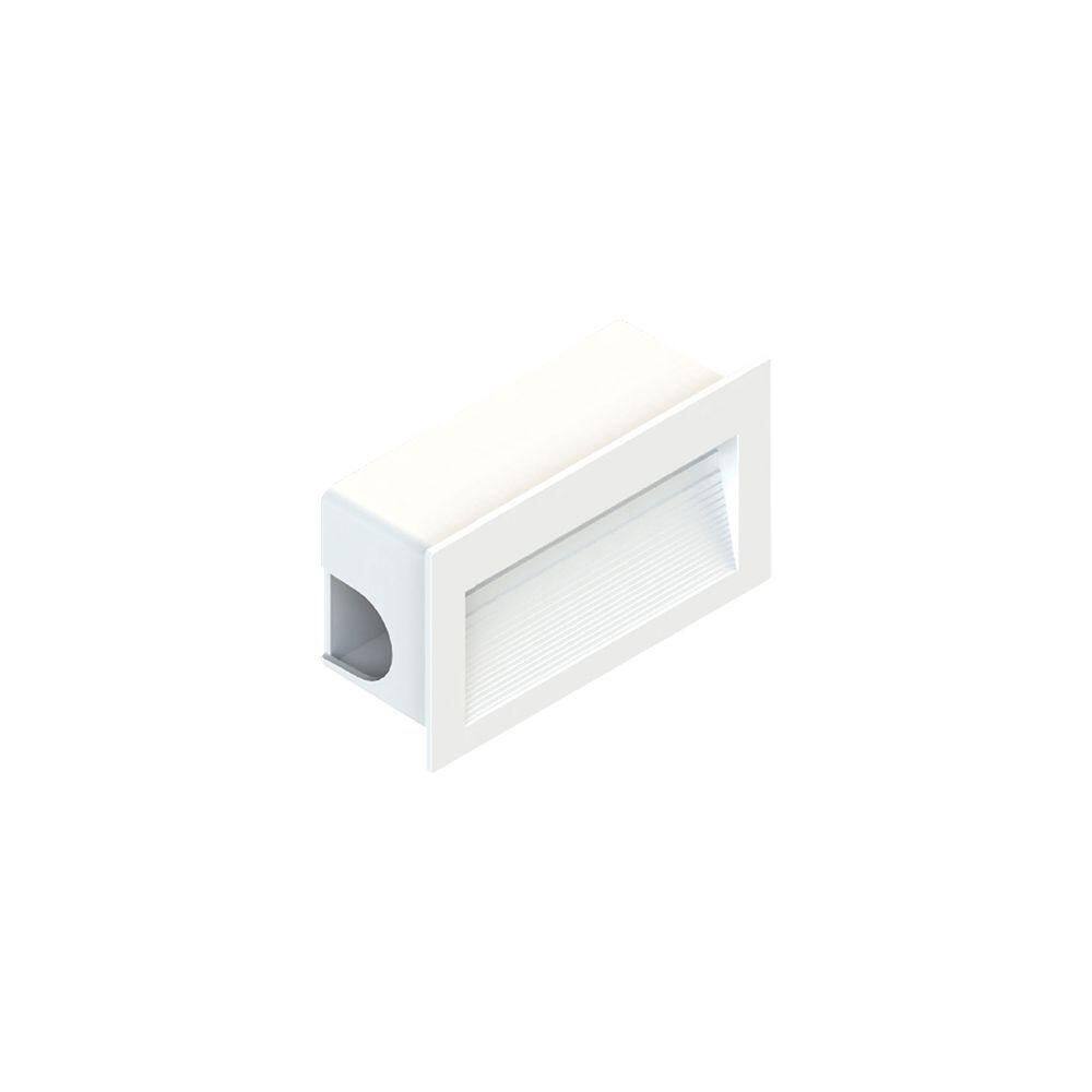 Balizador Save Energy Embutir Led 3w Bivolt Branco 3000k Luz Amarela Se-355.1448