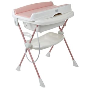 Banheira Burigotto Splash+ Com Suporte E Trocador Rosê Madder U