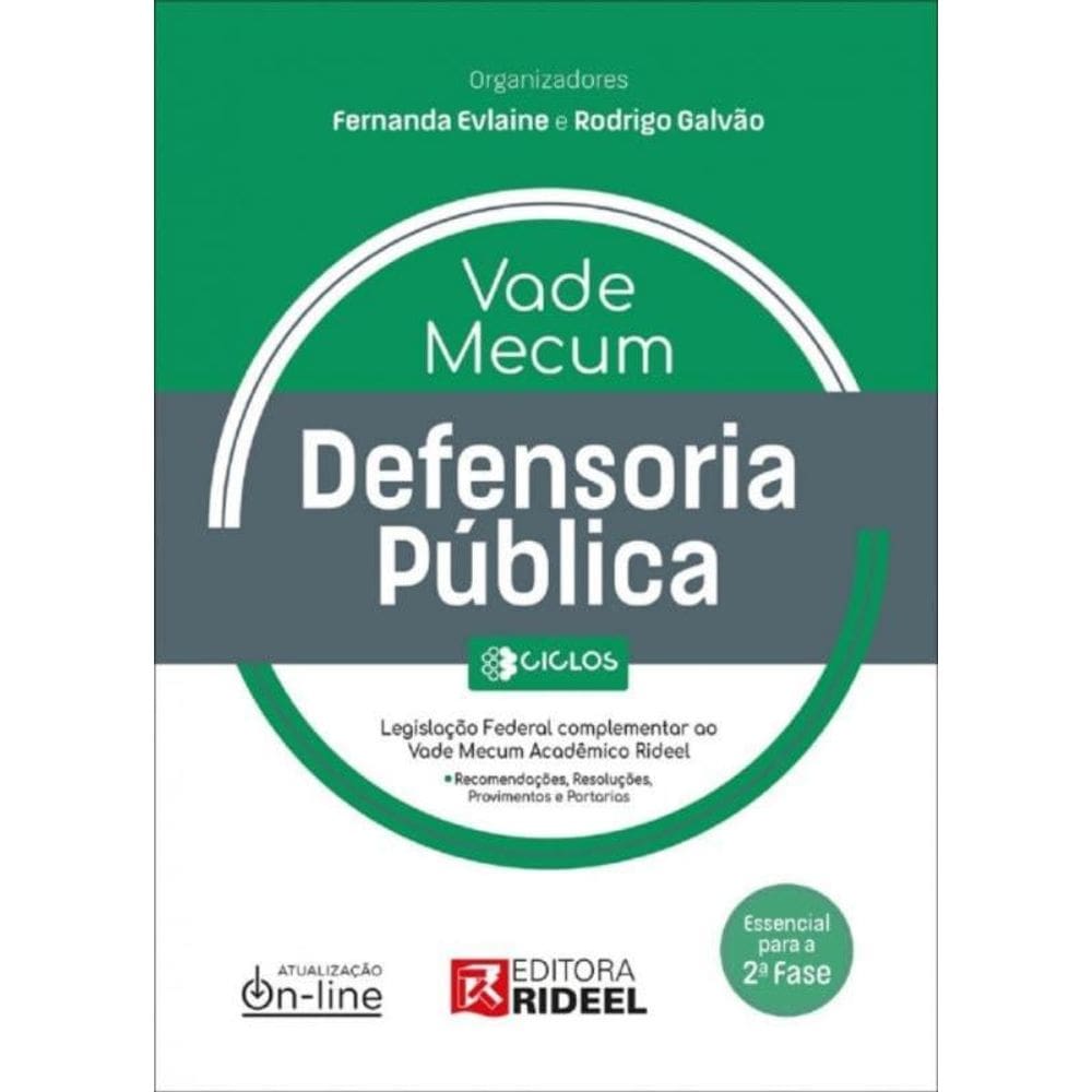 Vade Mecum Defensoria Pública: Ciclos - Essencial Para a 2ª Fase