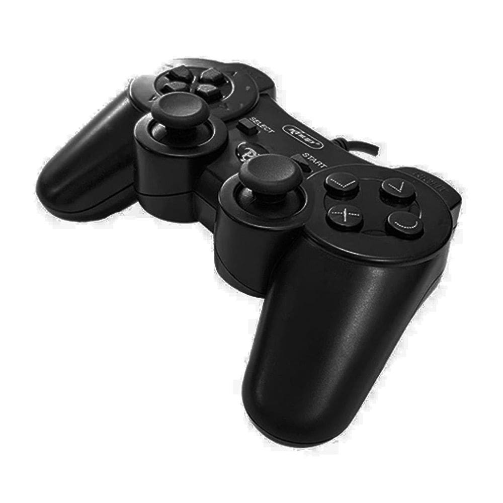 Controle Joystick Usb Dualchock Pc Computador Ps3 Notebook