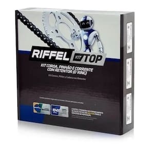 Kit Relacao Transmissao Riffel Titan 150 Fan 150 Com Retentor