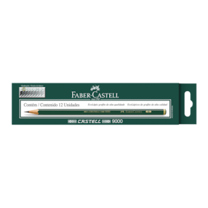 Ecolápis Grafite Faber Castell 9000 5B - 12 Un