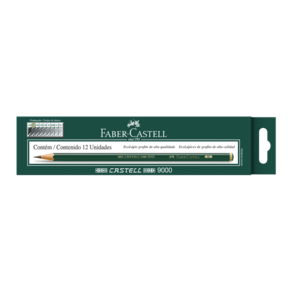 Ecolápis Grafite Faber Castell 9000 5B - 12 Un