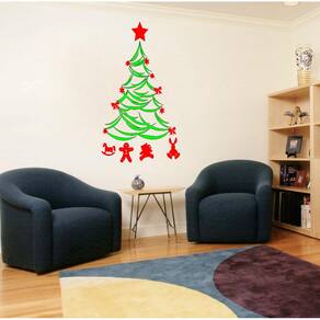 Adesivo De Parede Decorativos De Árvore De Feliz Natal