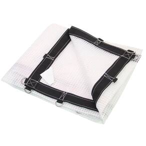 Lona top transparente 12x10 m com cinta de reforço 400 micra