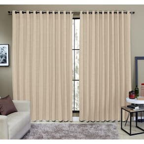 Cortina Tecido Rustico 6,00M X 2,60M Semi Blackout Areia