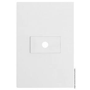 Placa Furo Horizontal 4x2 - Branco Fosco - BRS12340-4BR