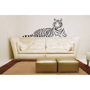Adesivos Decorativos Tigre Deitado Decoração De Sala