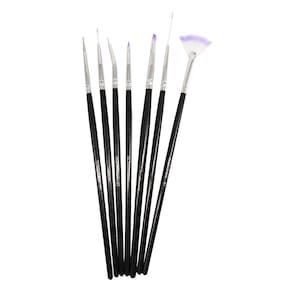 Kit Pincel Para Unhas Artísticas Macrilan 7Un