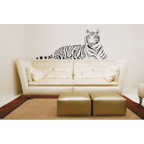 Adesivos Decorativos Tigre Deitado Decoração De Sala