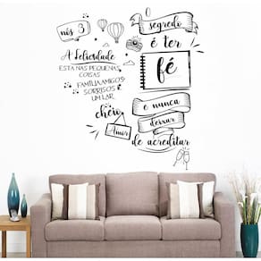 Adesivo Decoração De Parede O Segredo E Ter Fè