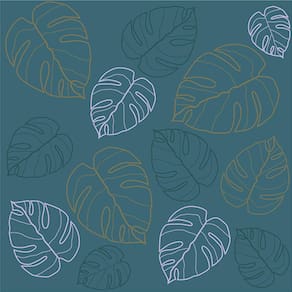 Plástico Adesivo 45cm x 10m Soul Garden Folha Leotack
