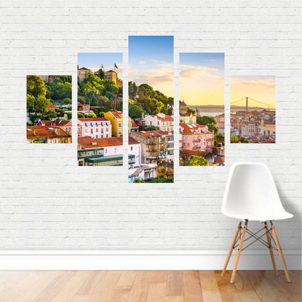 Quadro Paisagem Alfama Castelo de São Jorge Lisboa Portugal