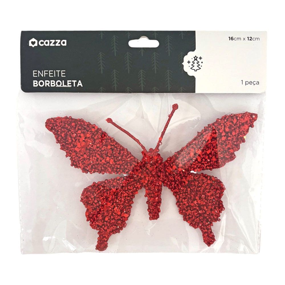 Enfeite Borboleta 16cm CV244470 Cazza Vm