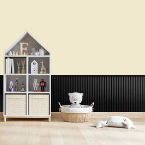 Acabamento em L para Painel Ripado Pvc 3,00x0,25x0,14 Preto