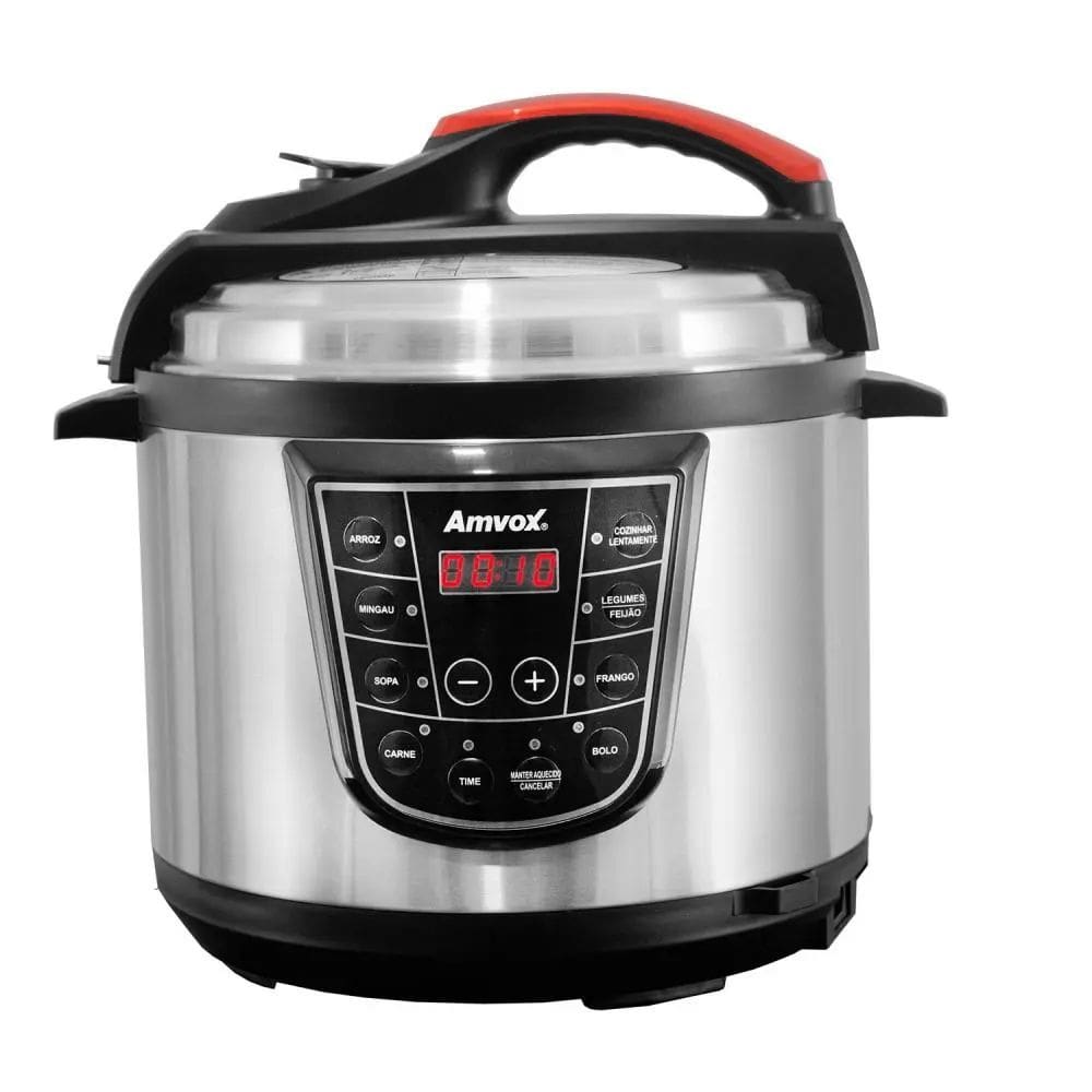 Panela Elétrica De Pressão 5 Litros 8 Programações Inox